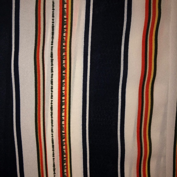 Japna Striped Cold Shoulder Jumpsuit, M - Picture 3 of 6